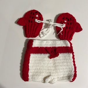 Newborn crochet boxer outfit